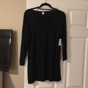 Black long sleeve top